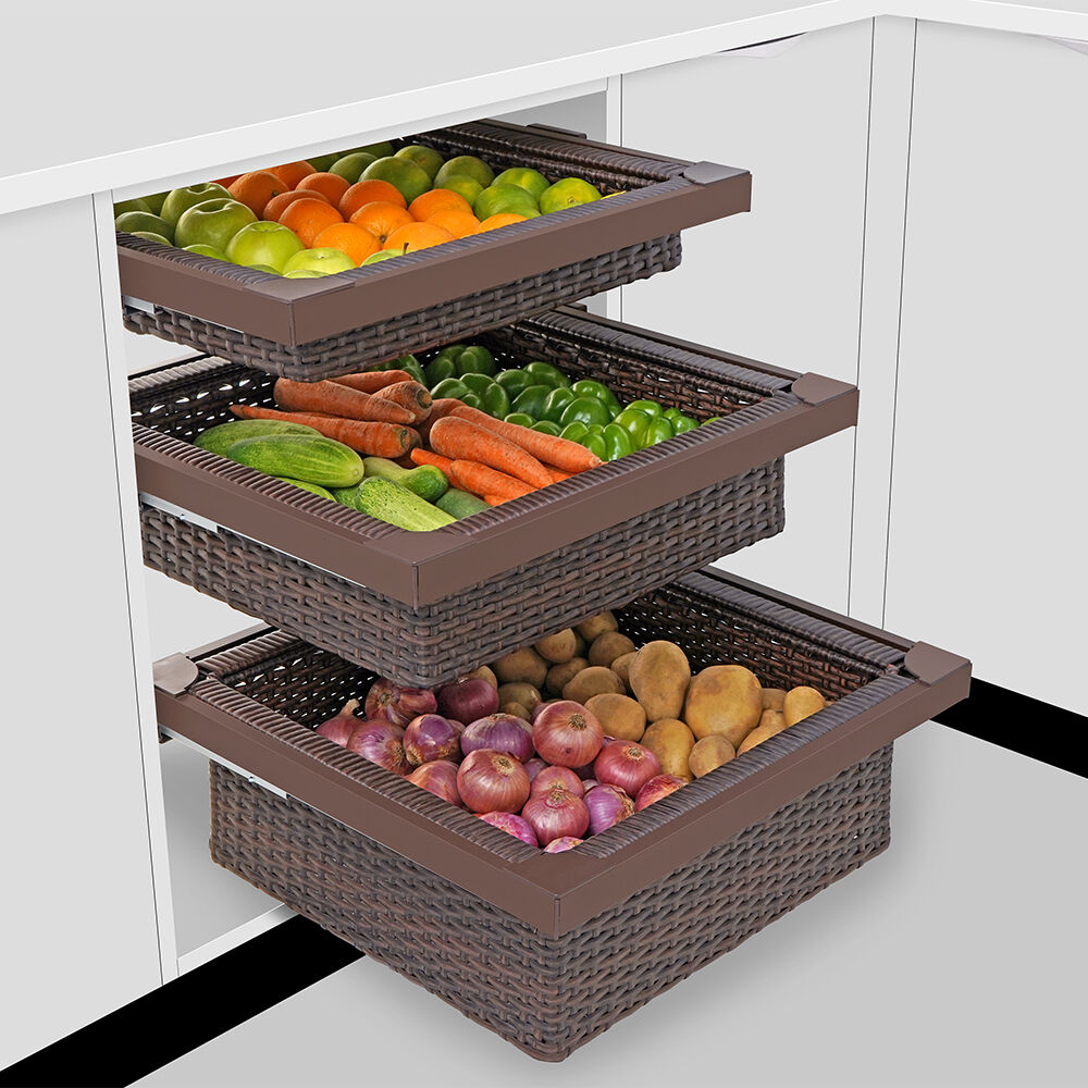 Wicker Basket With Soft Close Channel